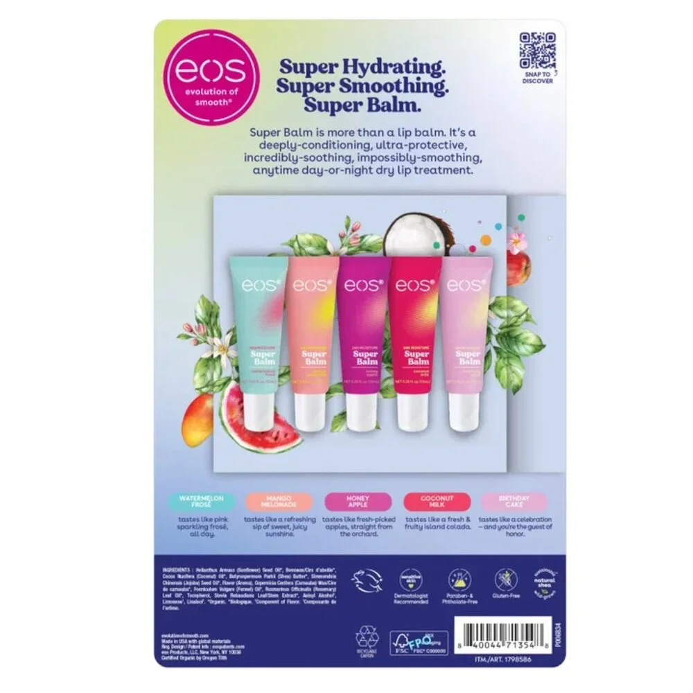 eos Super Balm 24 Hour Moisture 5-pack